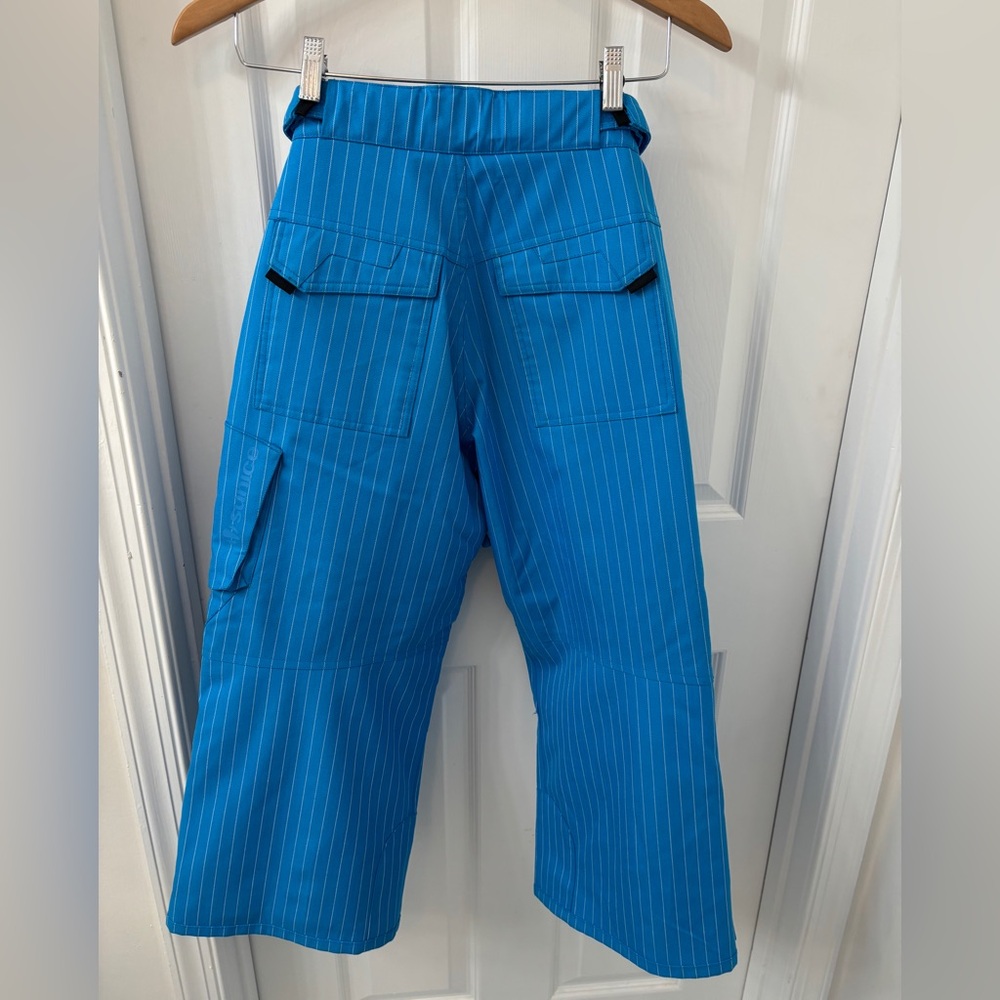 Sunice Kids Bright Blue Ski Pants•waterproof 10k•adjustable waist•snow•outdoor•8